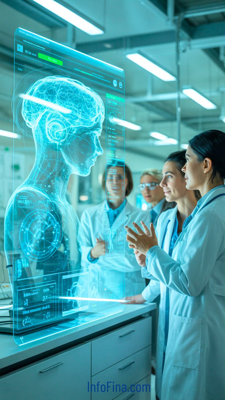 Doctor using digital health dashboard